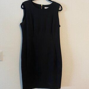 Calvin Klein Black Sleeveless Sheath Dress